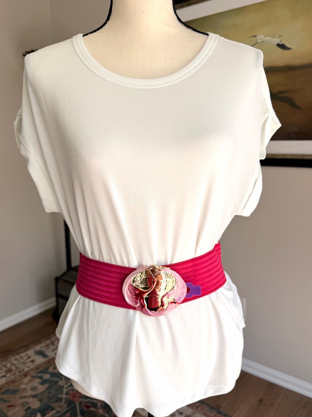 Vintage 1980s Charmant Beverly Hills Statement Stretch Belt – New Old Stock